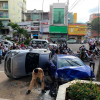 Xe hơi gây tai nạn liên hoàn ở Gia Lai, 6 người trọng thương