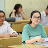 Ảnh: Thí sinh Hà Nội làm thủ tục thi tốt nghiệp THPT 2019
