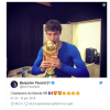 Cầu thủ Pháp ăn mừng trên mạng xã hội