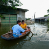 Lụt lịch sử ở Chương Mỹ: Bơi thuyền tiếp tế thức ăn, lở loét vì lội nước