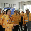Tổng giám đốc PVN Lê Mạnh Hùng kiểm tra tình hình Trung tâm phân phối khí Tiền Hải
