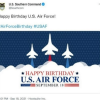 Mỹ đăng ảnh mừng ngày thành lập không quân nhưng lại ghép hình tiêm kích Nga