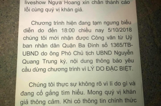 Liveshow Tuấn Hưng bị hủy vào phút chót vì lý do đặc biệt