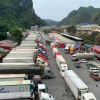Hàng trăm container thanh long tắc ở cửa khẩu Tân Thanh