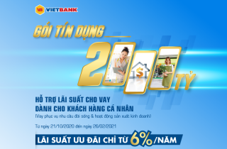 Vietbank triển khai gói cho vay lãi suất từ 6%/năm cho khách hàng cá nhân