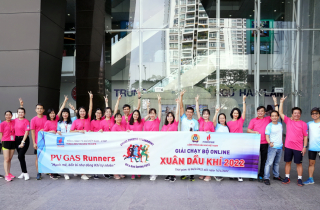 Công đoàn Cơ quan Điều hành Tổng công ty Khí Việt Nam hưởng ứng giải Chạy bộ online “Xuân Dầu khí 2022”