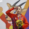 Ngắm hoa khôi wushu Dương Thúy Vi, Đặng Tiểu Bình khoe sắc ở SEA Games 31