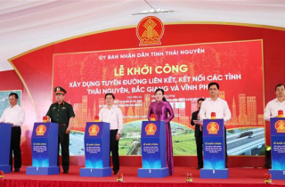 Khởi công đường hơn 3.700 tỷ kết nối Thái Nguyên - Bắc Giang - Vĩnh Phúc