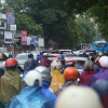 Giao thông Hà Nội ùn tắc trong mưa lớn đầu tuần