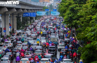 Hà Nội: Đề xuất phân làn cứng tách riêng ô tô, xe máy trên đường Nguyễn Trãi