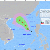 Áp thấp nhiệt đới dự báo thành bão số 1 trên Biển Đông