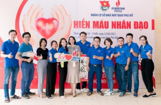Ấm áp chương trình hiến máu nhân đạo của Đoàn thanh niên Nhà máy Đạm Phú Mỹ