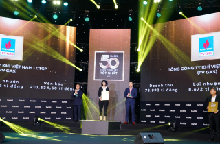 PV GAS lần thứ 10 liên tiếp nhận Vinh danh của Forbes “Top50 Công ty niêm yết tốt nhất Việt Nam năm 2022” – “Top 5 Doanh thu và Lợi nhuận”