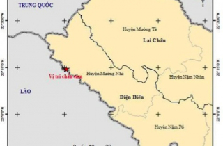 Điện Biên xảy ra động đất 3,6 độ richter