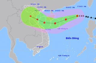 Bão số 6 giật cấp 14 cách quần đảo Hoàng Sa 720km, dự báo mạnh thêm