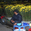 Đêm muộn 29 Tết, tiểu thương gắng gượng ngồi trong gió rét ngóng khách mua hoa