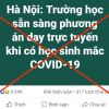 Hà Nội bác thông tin 'học trực tuyến khi có học sinh mắc COVID-19'