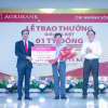 Agribank trao giải đặc biệt 1 tỉ đồng cho khách hàng gửi tiền tại Sóc Trăng