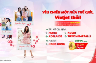 Mừng ngày Phụ nữ Việt Nam 20/10, nhận ngàn ưu đãi bất ngờ từ Vietjet