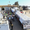 Đoàn xe cứu trợ lớn nhất đi vào Dải Gaza