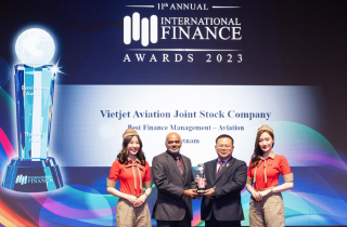 Hãng hàng không Vietjet đạt giải thưởng quốc tế về quản trị tài chính và hàng không
