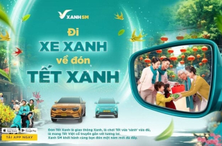 Xanh SM mang Tết Xanh với giải pháp di chuyển xanh an toàn, thân thiện