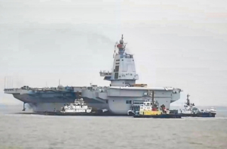 Trung Quốc thử nghiệm tàu ​​sân bay Phúc Kiến trên biển