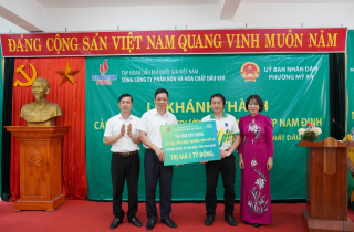 Khánh thành dự án cải tạo, sửa chữa trường THCS Mỹ Xá do PVFCCo tài trợ