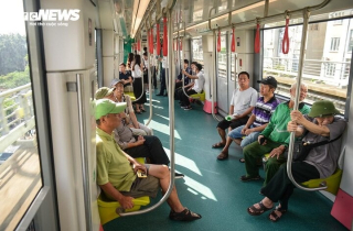 Metro Nhổn - Ga Hà Nội chở hơn 34.000 hành khách ngày đầu tiên