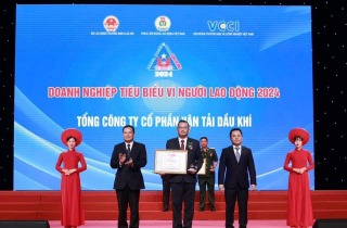 Lần đầu tiên PVTrans được vinh danh “Doanh Nghiệp Tiêu Biểu Vì Người Lao Động” năm 2024