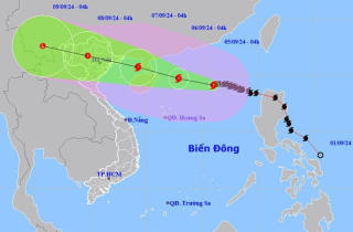 Bão Yagi tăng 7 cấp sau 2 ngày, tiệm cận cấp siêu bão