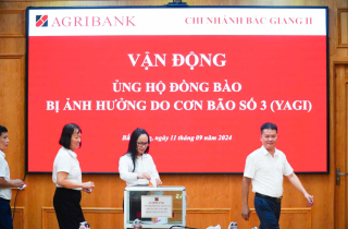 Agribank chung sức cùng các địa phương và người dân khắc phục hậu quả của cơn bão số 3