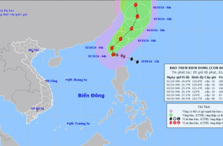 Siêu bão Krathon vào Biển Đông sáng nay