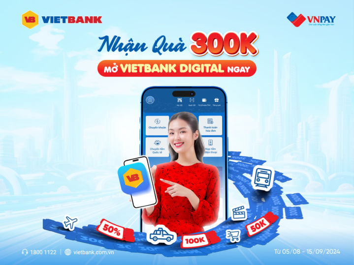 Mở Vietbank Digital - Nhận quà cực mê_PR - Vietbank