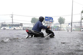 Bão Trami đang đi nhanh, miền Trung mưa xối xả từ chiều tối nay