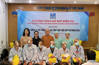 PETROSETCO hỗ trợ phẫu thuật mắt miễn phí cho bệnh nhân nghèo