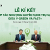 V-GREEN hợp tác Fast+ triển khai 5.000 trụ sạc đến hết năm 2025