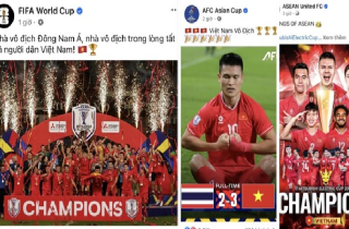 FIFA, AFC, AFF đồng loạt chúc mừng tuyển Việt Nam