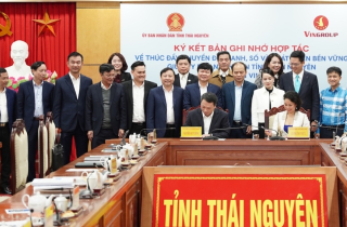 UBND tỉnh Thái Nguyên và Tập đoàn Vingroup ký kết thỏa thuận hợp tác toàn diện về chuyển đổi xanh