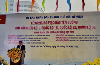 TP Hồ Chí Minh có nhiều tên đường, công viên mới