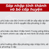 Infographic: Lộ trình sáp nhập tỉnh thành, không tổ chức cấp huyện, sắp xếp xã