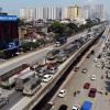 Cấm phương tiện lưu thông ban đêm trên đường Vành đai 3 trên cao, hướng siêu thị Big C - Mai Dịch