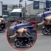 Xác minh clip 'CSGT bám yên xe, khống chế người vi phạm' ở TP.HCM