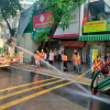 Hiện tượng trào bùn trên phố Cát Linh khi khoan hầm đã được kiểm soát