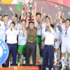 Bầu Thụy, Xuân Son cùng CLB Nam Định nâng cúp vô địch V.League
