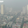 Hà Nội mù mịt sương từ sáng sớm, ô nhiễm không khí thứ 2 thế giới