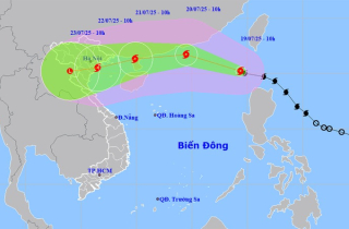 Bão số 3 Wipha 2025: Di chuyển nhanh, hoàn lưu rộng, có thể giật cấp 15