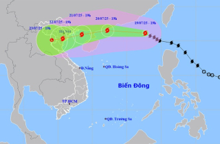 Bão Wipha mạnh thêm, tiến nhanh về vịnh Bắc Bộ, biển động dữ dội
