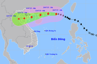 Bão số 3 Wipha giật cấp 14 cách Quảng Ninh - Hải Phòng 830km, gây mưa lớn trên 600mm