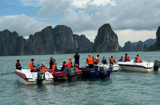 Phát hiện thi thể nghi là nam nạn nhân cuối cùng vụ lật tàu trên Vịnh Hạ Long